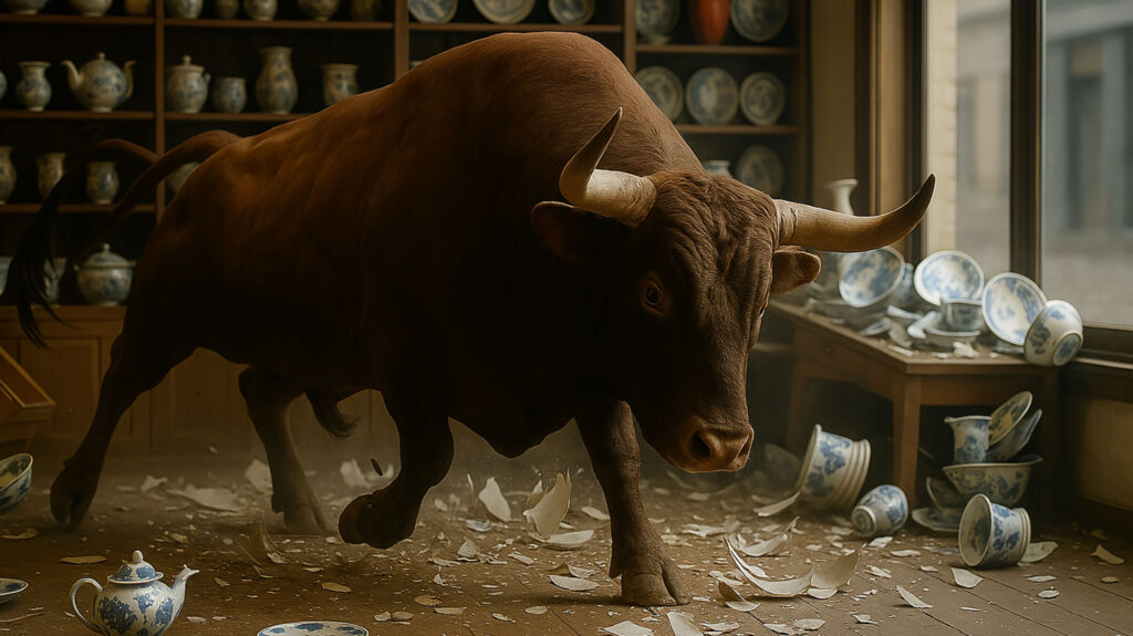 bull in china shop